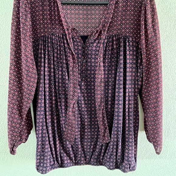 Loft, size Medium, wine/navy color - Picture 2 of 5